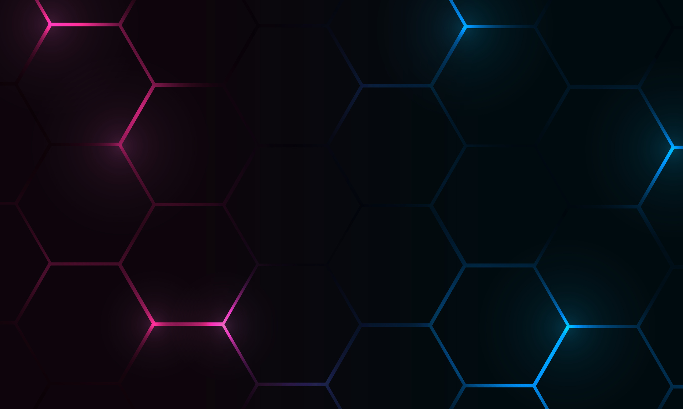 Technology hexagon dark futuristic abstract background.